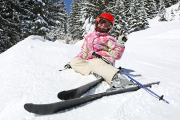Fototapeta na wymiar Ski enfant