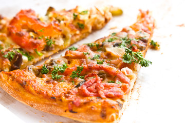 pieces italian pizza