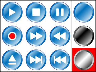 Media Player - Blue-Metall Edition