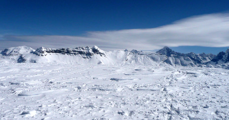 Fototapeta na wymiar Bannière Mont Blanc