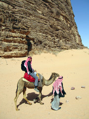 Kamelritt, Wadi Rum, Jordanien