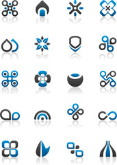 Set of 20 design elements and various graphics