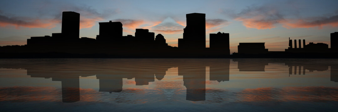 Baltimore Inner Harbor At Sunset