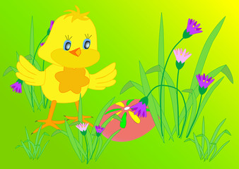  Chicken and Easters egg 