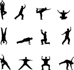 exercise silhouettes