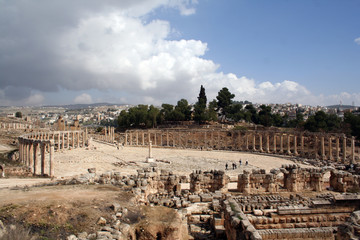 Fototapeta na wymiar ancient ruins Jerash