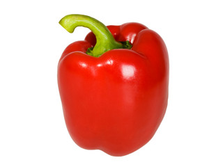 red pepper isolated on white