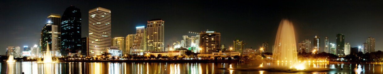 Fototapeta na wymiar Miasto noc panorama