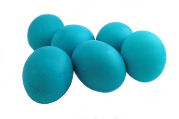 blue easter eggs