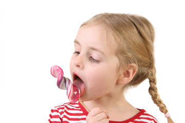 girl with lollipop