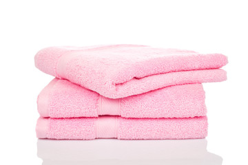 Obraz na płótnie Canvas Różowe ręczniki