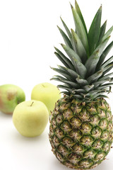 Fresh Pineapple and Apples