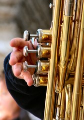 Obraz premium Mains et piston