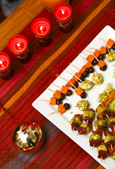 Apéritif et bougies