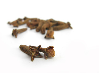 Cloves isolated on white background