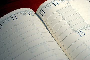 agenda,papier,planning,jours,heures,