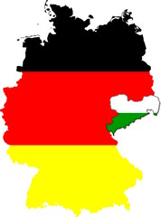Sachsen auf Deutschland