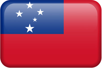 Samoa Flag Button