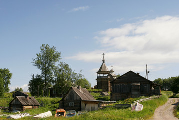 Russian village.