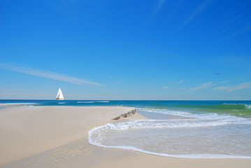 Beach Sand and Sailboat