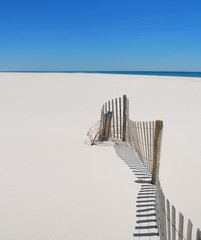 Beach Fence and Sand
