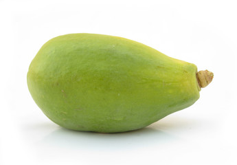 Papaya mamao isolated on white background