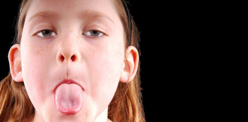 Girl Sticking Out Tongue