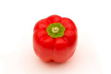 Red pepper on a white background