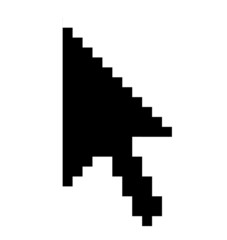 Fototapeta premium Cursor Arrow - solid black