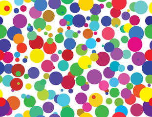 Fototapeta na wymiar Vector - seamless background of colorful dots