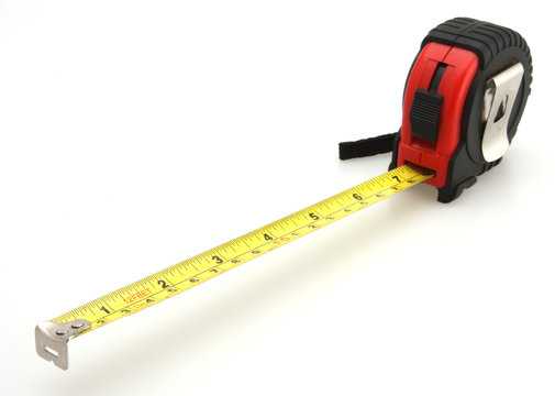 Black and Red Tape Measure