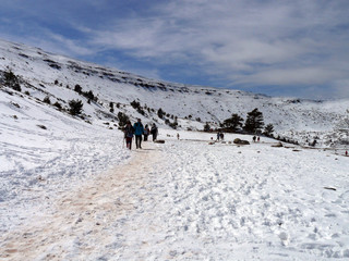 excursion en la nieve
