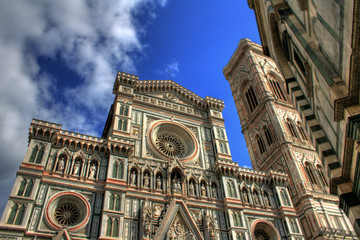 Fototapeta premium Florence (Italy) - Facade of the Duomo / Santa Maria del Fiore