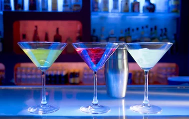 Crédence de cuisine en verre imprimé Cocktail cocktails