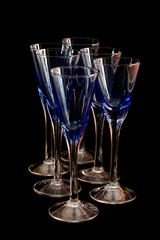 A set of six glasses