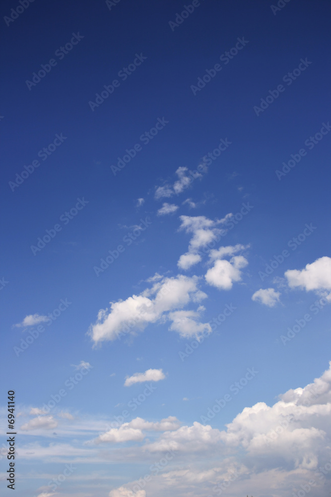 Wall mural sky and clouds background
