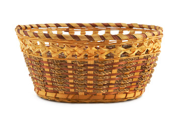 Empty wood basket