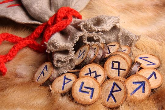 Runes close-up