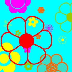 POP FLORAL BACKGROUND