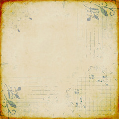 vintage paper with stamped elements