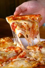 Fotobehang Pizzeria pizza slice