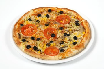 Selbstklebende Fototapete Pizzeria hot pizza