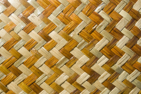 Maori woven design background made out of flax material