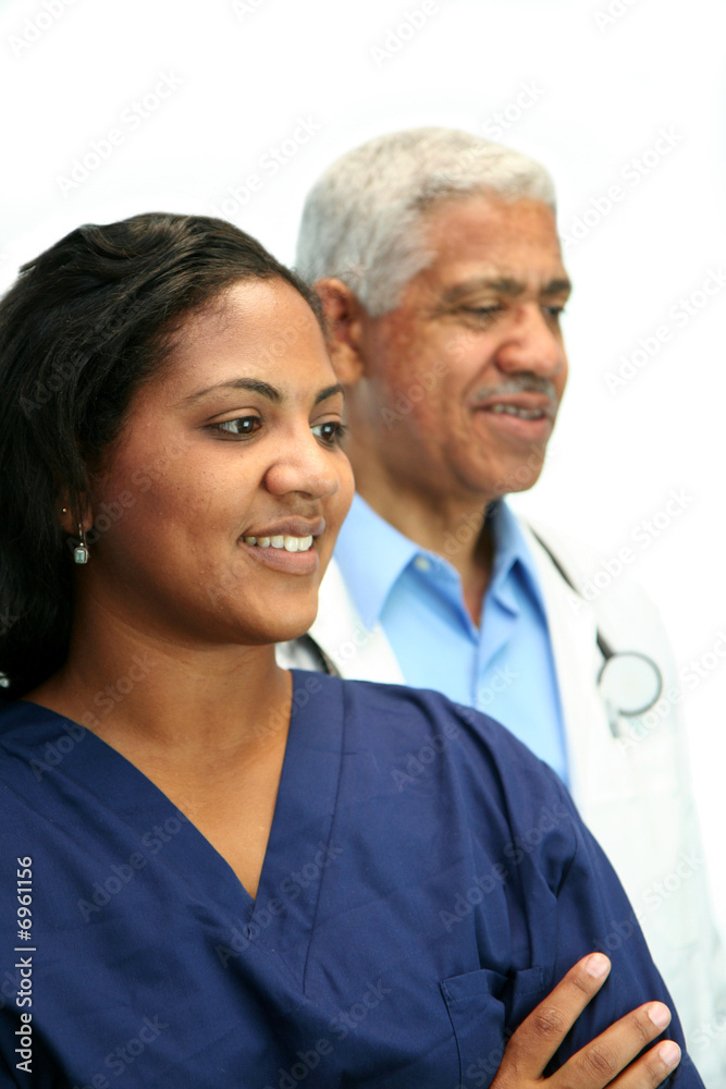 Wall mural minority doctor