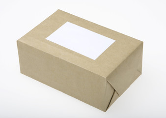 Parcel Wrapped in Brown Paper