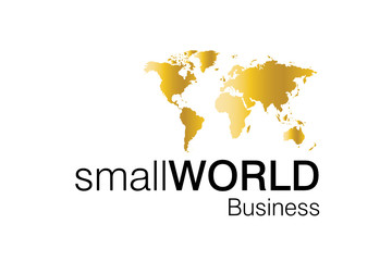 Fototapeta na wymiar Small World Business Logo