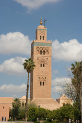 Fototapeta na wymiar La Koutoubia mosquée de Marrakech