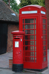 Obraz premium Telephone and Post Boxes