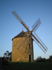 Plakat moulin à vent en bretagne