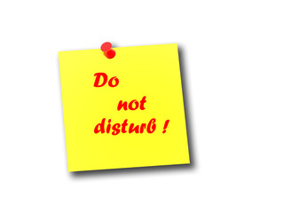 Post it note Do not disturb
